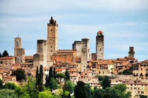 The towers of San Gimignano in Tuscany Italy